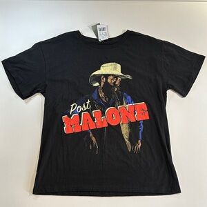 Post Malone Black Graphic Tee NWT Size L